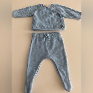 Zara Mini Light Blue Knit Set